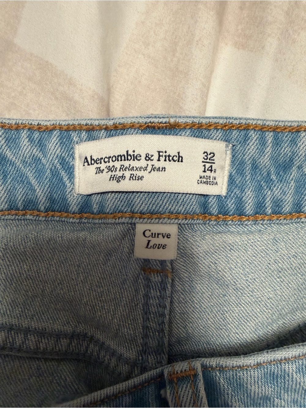 Abercrombie & Fitch Light Blue High-Rise Flare Jeans